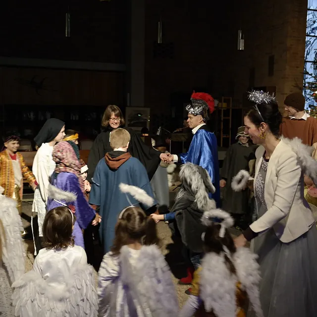 Tanz beim Improkrippenspiel